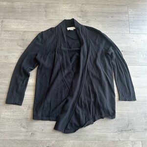 Loft Outlet black 3/4 sleeve cardigan - size petite small